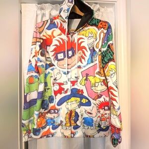 Nickelodeon Graphic Print Rugrats Hooded Jacket Front Zipper & Pockets‎ Unisex M